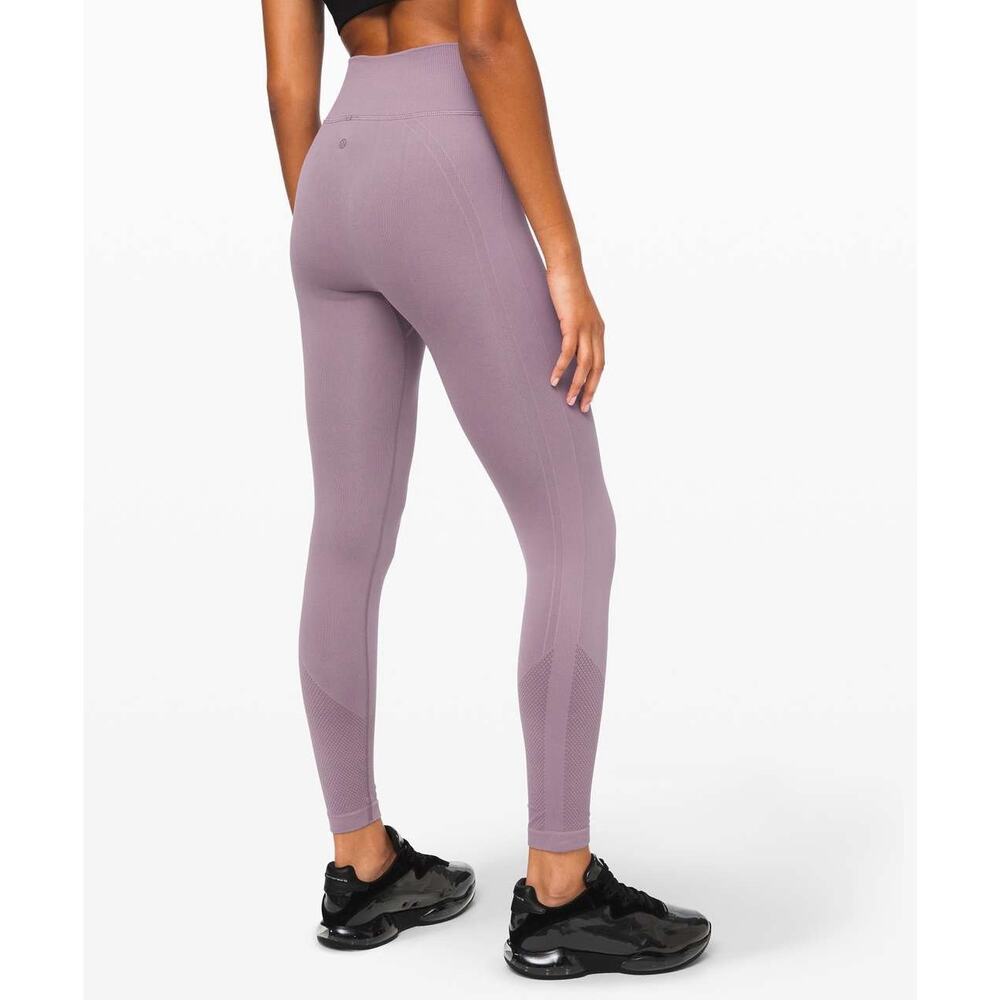 High-Waisted Lavender Seamless Leggings
